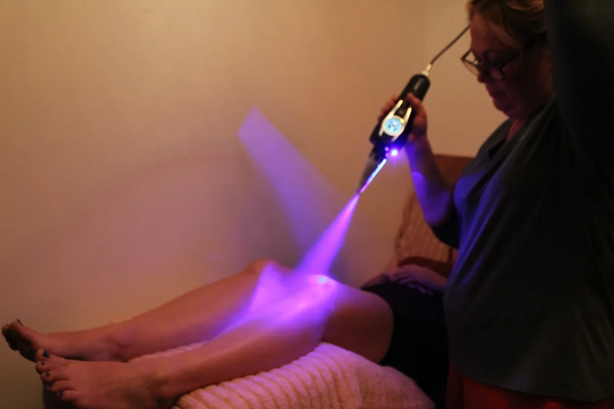 Localized cryotherapy equipment at Massage Experience in Fort Wayne